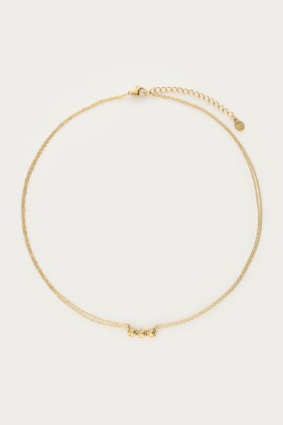 Botanical doppelte Kette mit Rosen