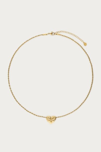 Collier Botanical avec fleurs et cœur