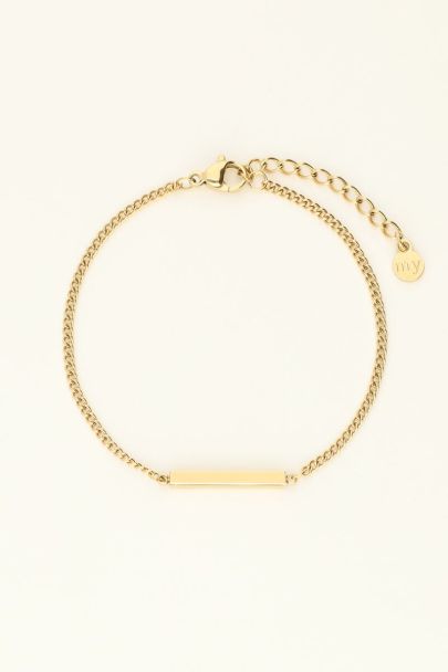 Bracelet chaîne barre