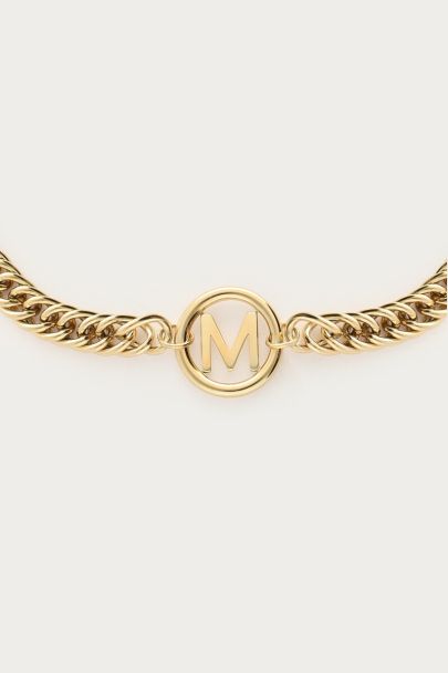Bracelet with chunky initials