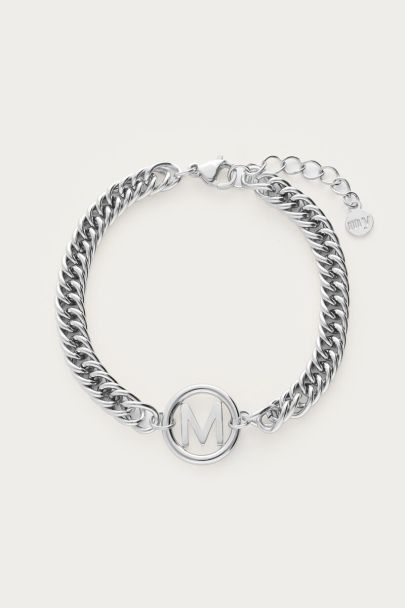 Bracelet with chunky initials