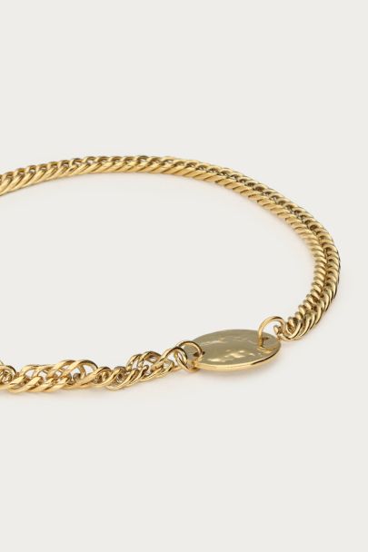 Armband met munt & schakels