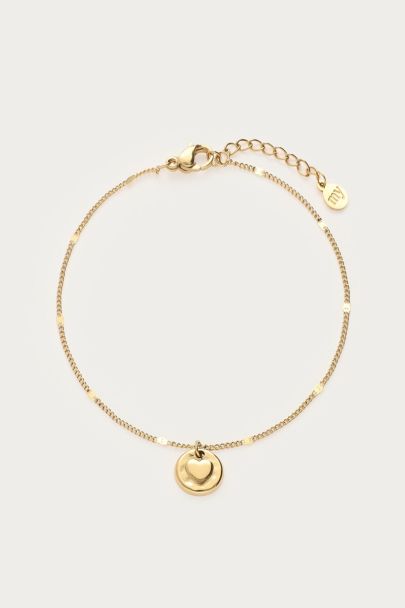 Pulsera de amor incondicional "corazón martillado"