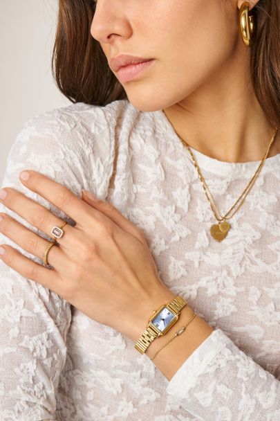 Armband met lavender steen