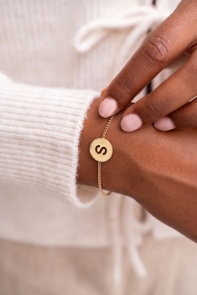 Armband met open initial