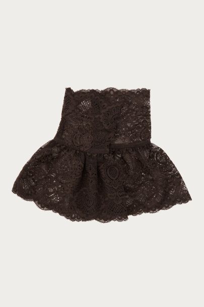 Bruine kanten manchetten