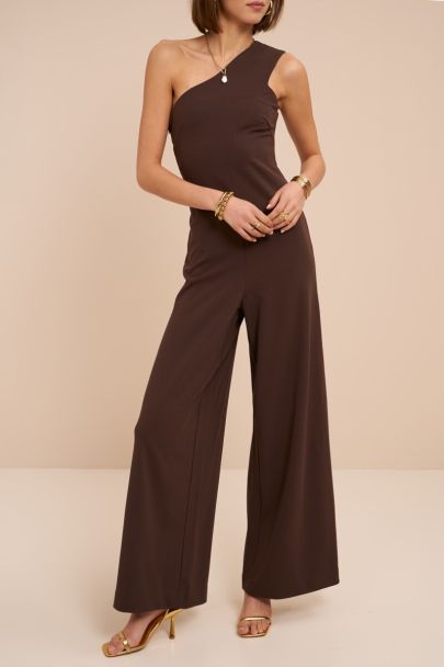 Combinaison asymétrique marron 