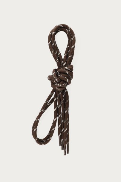 Lacets en corde marron