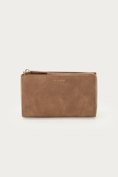 Taupefarbene Kulturtasche und Schmuck Organizer
