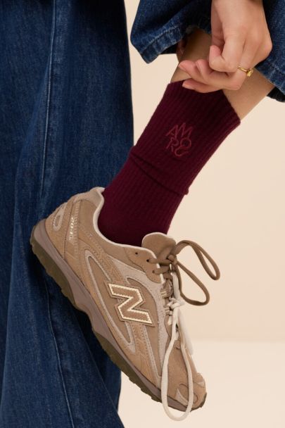 Chaussettes bordeaux Amour