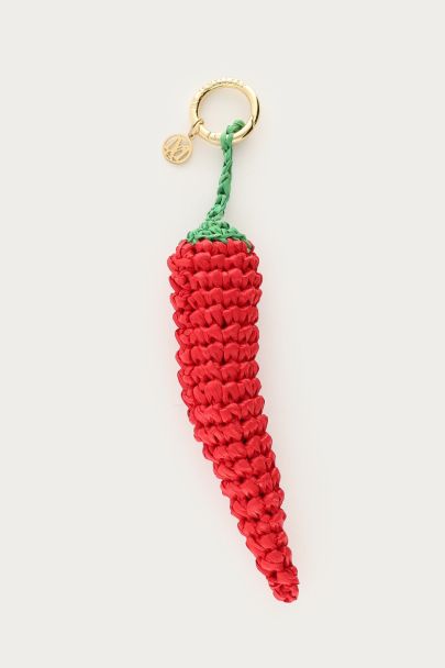 Ciao bag charm met rode peper
