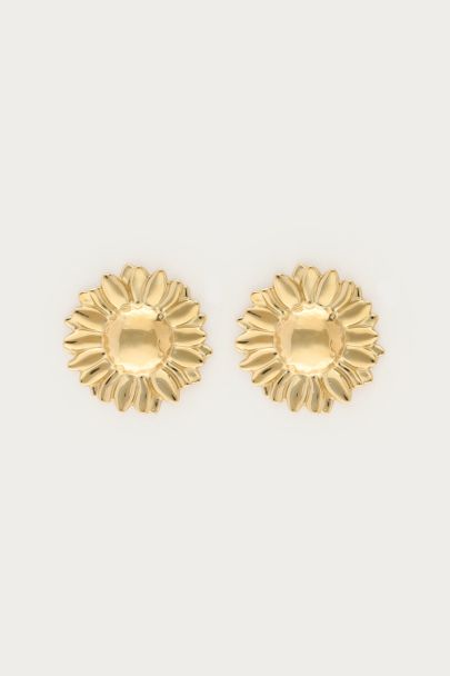 Ciao statement oorhangers met zonnebloem