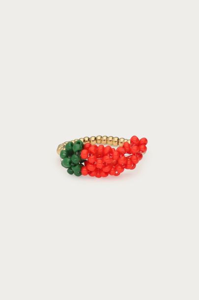 Bague extensible Ciao piment rouge