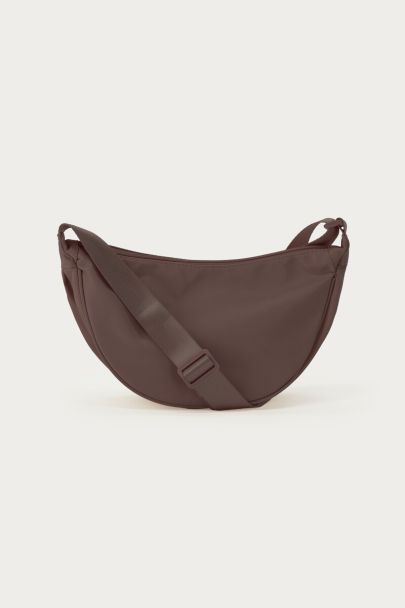 Sac &agrave; bandouli&egrave;re mini basique marron fonc&eacute; 