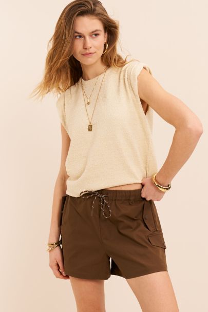 Donkerbruin cargo short