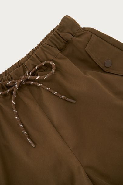 Dark brown cargo shorts