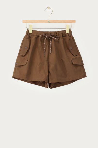 Dark brown cargo shorts