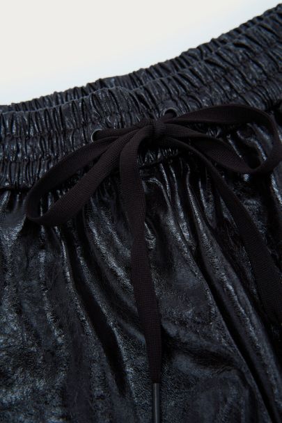Donkerbruin PU short