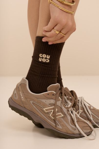 Chaussettes marron foncé Coucou