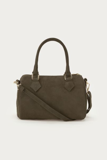 Sac en suédine vert foncé