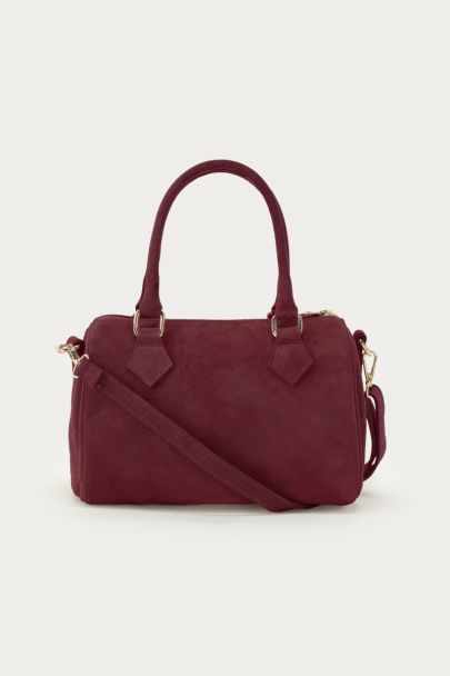 Sac en suédine bordeaux
