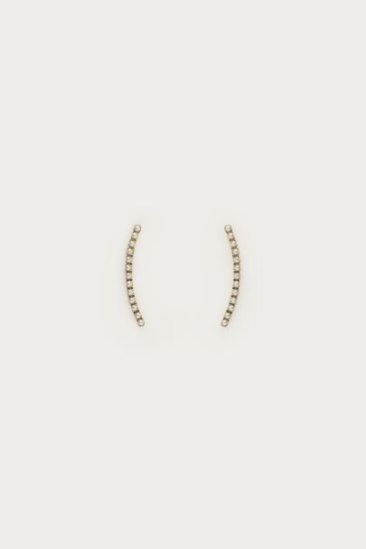 Ear Climber Ohrstecker mit Kunstperlen