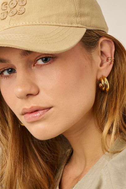 Ear cuff anneaux croisés