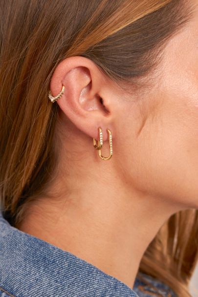 Piercing daith Ear game &agrave; strass
