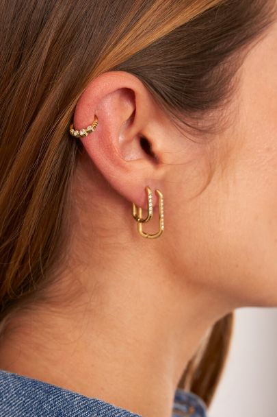 Piercing daith Ear game &agrave; trois strass