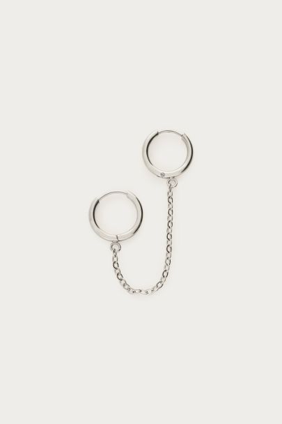 Ear Game zweiteilige Creolen mit Kette