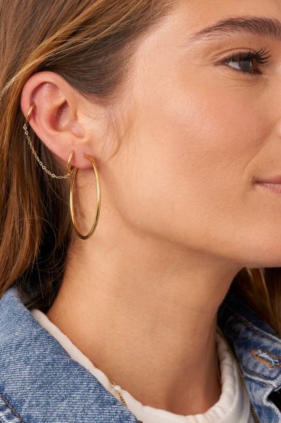 Ensemble de deux cr&eacute;oles Ear game avec cha&icirc;ne