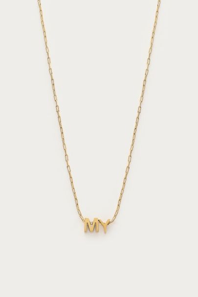 Atelier korte ketting met initials