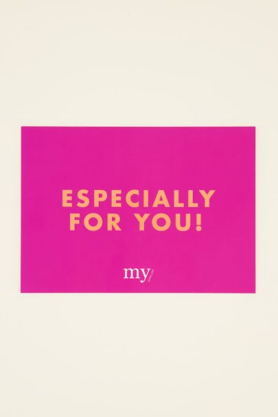 Carte Especially for you!
