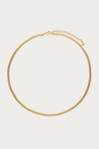 Collier à maillons plats