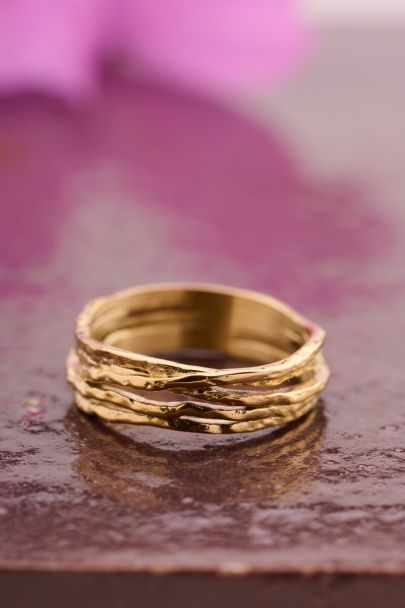Bague Bold fils 'martel&eacute;s'