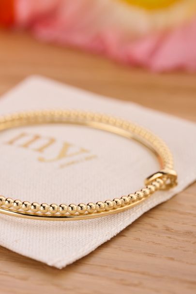 Love dubbele bangle met hartje