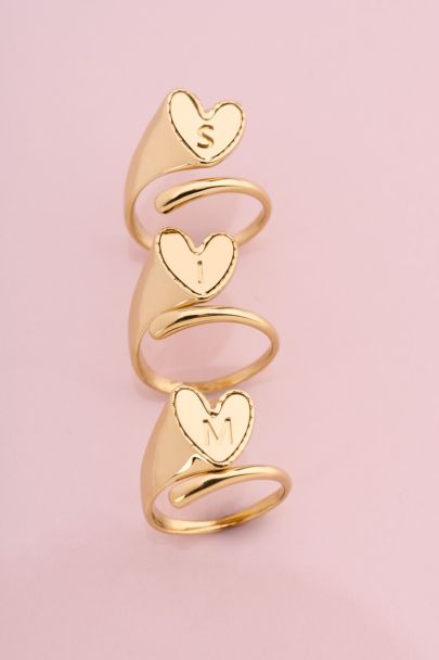 Initial ring met hartje