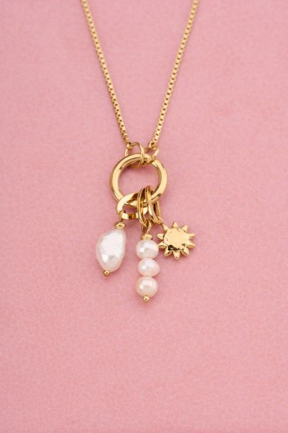 Collier Sunrocks soleil et perle naturelle