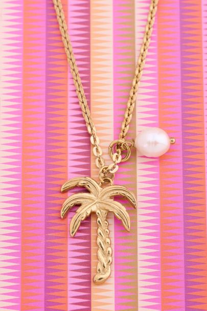 Tropical lange ketting met palmboom