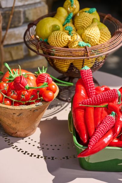 Ciao bag charm with red pepper