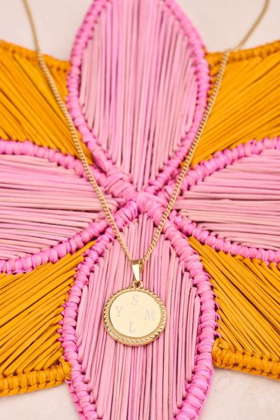 Atelier lange ketting met ronde bedel