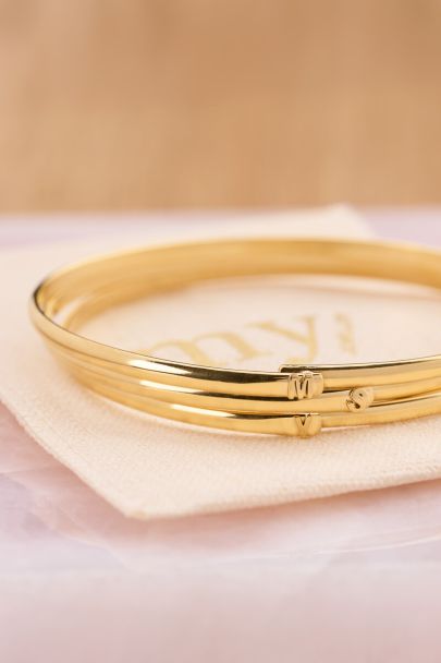 Love initial bangle