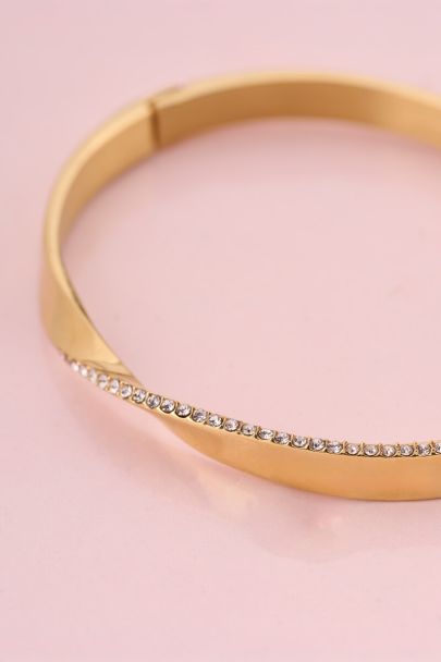 Magical bracelet jonc torsad&eacute; &agrave; strass