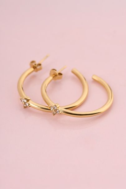 Magical boucles d'oreilles trèfle à strass
