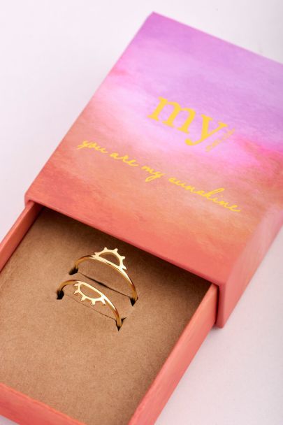 Bague Forever Connected avec détail soleil