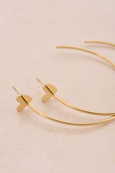 Boucles d'oreilles maxi Bold cœur