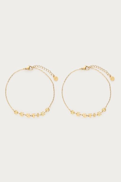 Ensemble de bracelets Forever Connected besties