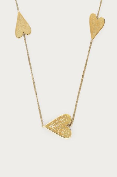 Fortune Kette mit gravierten Herzen