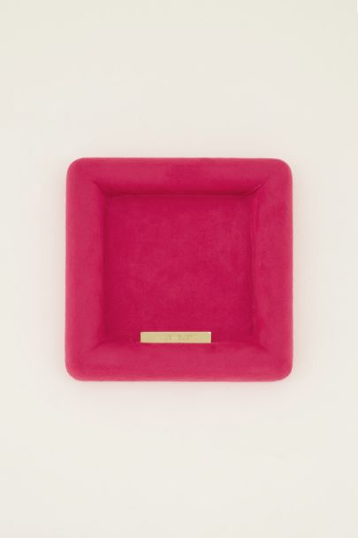 Fuchsia velvet jewelry tray | My Jewellery