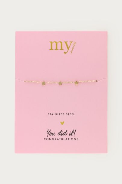 Graduation bracelet three stars